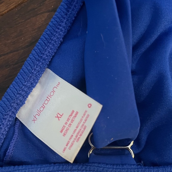 Target Xhilaration Blue Ribbed Bathing-suit top - Picture 7 of 7